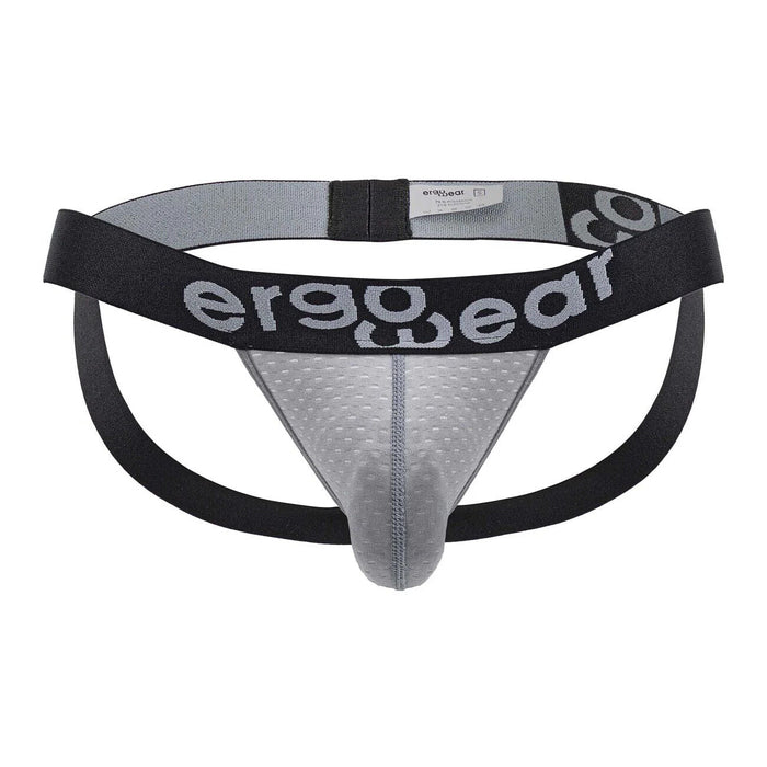 ErgoWear Jockstrap MAX Flow 3D Pouch Micro - Perforated Jock in Gray 16817