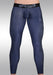 ErgoWear Leggings MAX SE Pants 3D - Nose Shaped Pouch Sports Tight Dark Blue 1608 - SexyMenUnderwear.com