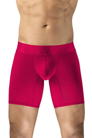 ErgoWear Long Boxer Briefs MAX Bold Stretchy Mid - Cut Boxer in Red 1745 104