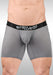 ErgoWear Long Boxer Briefs MAX Flow 3D - Pouch Perforated Midcut Gray 1685 - SexyMenUnderwear.com