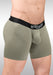 ErgoWear Long Boxer Briefs MAX Flow 3D - Pouch Perforated Midcut Smoke Green 1680 - SexyMenUnderwear.com