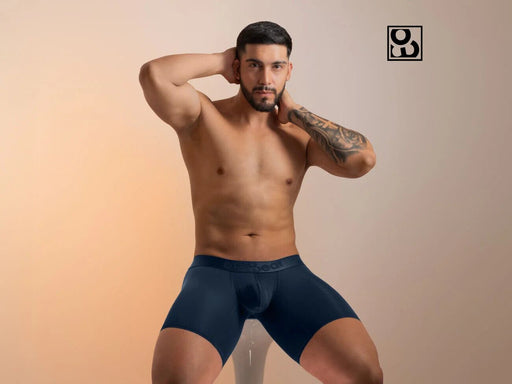 ErgoWear Long Boxer MAX XX MidCut Stretchy Long Boxer Dark Blue 16361