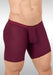 ErgoWear Long Boxer SLK Midcut Hyper - Soft 3Dimensional Pouch in Burgundy 1659 13 - SexyMenUnderwear.com