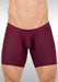 ErgoWear Long Boxer SLK Midcut Hyper - Soft 3Dimensional Pouch in Burgundy 1659 13 - SexyMenUnderwear.com