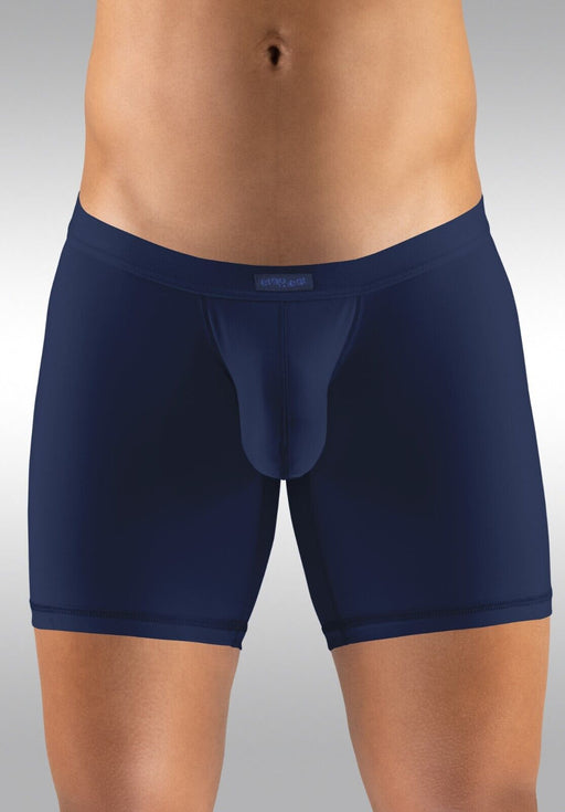 ErgoWear Long Boxer SLK Midcut Hyper - Soft 3Dimensional Pouch in Navy Blue 1655 231