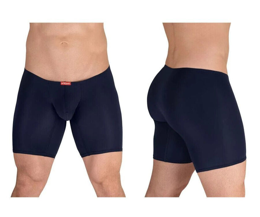 ERGOWEAR Long Boxer X4D Seamed Pouch Mid - Cut Blue Navy 1602 92 - SexyMenUnderwear.com