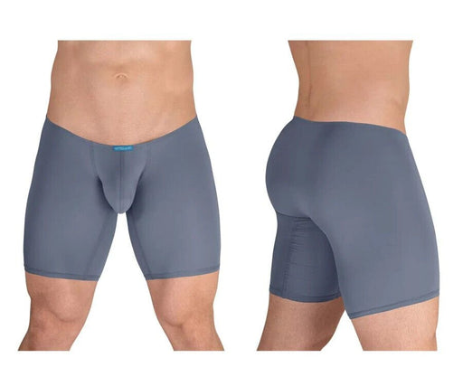 ERGOWEAR Long Boxer X4D Seamed Pouch Mid - Cut Smoke Blue 1598 921