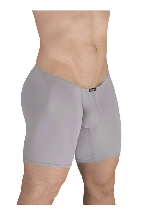 ERGOWEAR Long Boxer X4D Seamed Pouch Midcut Silver Gray 1594 92 - SexyMenUnderwear.com