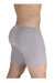 ERGOWEAR Long Boxer X4D Seamed Pouch Midcut Silver Gray 1594 92 - SexyMenUnderwear.com