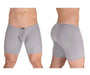 ERGOWEAR Long Boxer X4D Seamed Pouch Midcut Silver Gray 1594 92 - SexyMenUnderwear.com