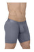 ErgoWear Long Length Boxer Briefs MAX XX Stretchy MidCut Fog Blue 1632 - SexyMenUnderwear.com