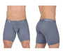 ErgoWear Long Length Boxer Briefs MAX XX Stretchy MidCut Fog Blue 1632 - SexyMenUnderwear.com