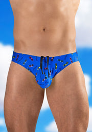 ErgoWear Low Rise Swim Briefs X4D SW Bikini - Cut Swimwear Blue/Summer 1767 22