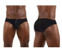 ErgoWear Low Rise Swim Briefs X4D SW Bikini Cut Swimwear in Jet Black 1694 - SexyMenUnderwear.com