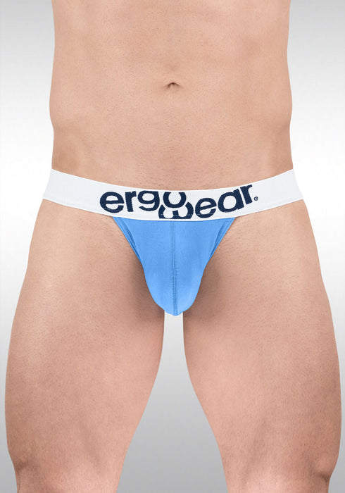 ErgoWear MAX Cotton Bikini Brief Shaped Pouch Low - Rise Briefs Light Blue 1712 - SexyMenUnderwear.com