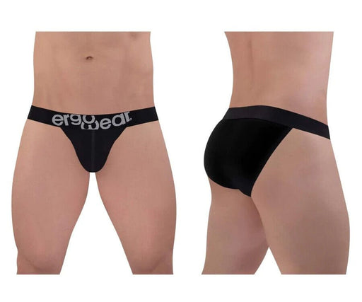 ErgoWear MAX Cotton Bikini Briefs Sporty Edge Low - Rise Brief Black 1483 951