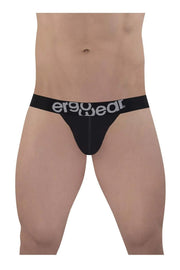 ErgoWear MAX Cotton Bikini Briefs Sporty Edge Low - Rise Brief Black 1483 955