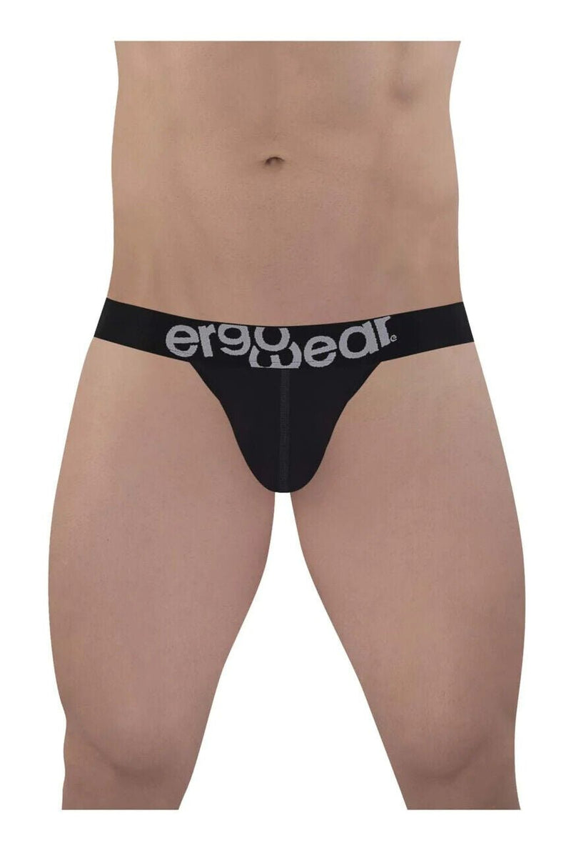 ErgoWear MAX Cotton Bikini Briefs Sporty Edge Low - Rise Brief Black 1483 955