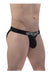 ErgoWear MAX Cotton Bikini Briefs Sporty Edge Low - Rise Brief Black 1483 95 - SexyMenUnderwear.com