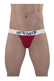 ErgoWear MAX Cotton Thong Low - Rise Snug Fit Thong Red Garnet 14783