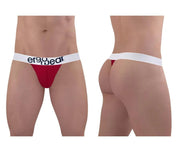 ErgoWear MAX Cotton Thong Low - Rise Snug Fit Thong Red Garnet 14782