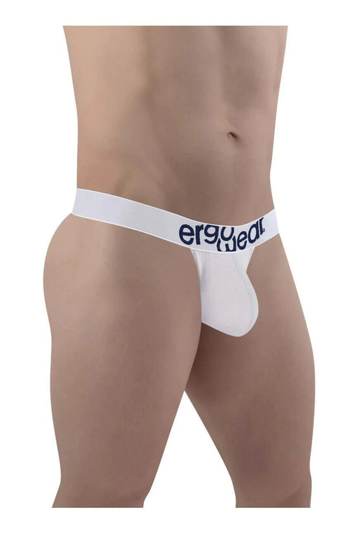 ErgoWear MAX Cotton Thong Low - Rise Snug Fit White Thong 14741