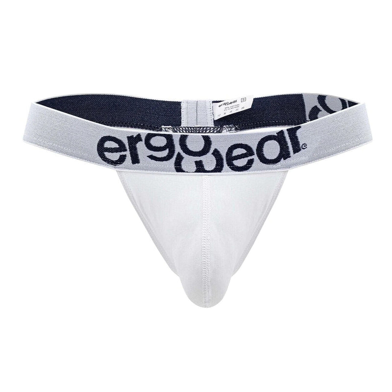 ErgoWear MAX Cotton Thong Low - Rise Snug Fit White Thong 14746
