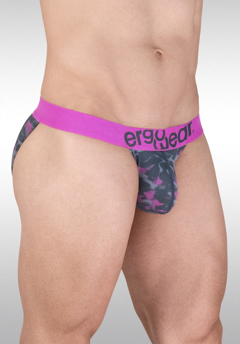 ErgoWear MAX SE Bikini Brief 3D Nose Shaped Pouch Micro Mesh Camo - Pink 1715 1322