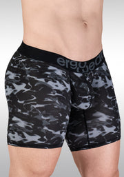ErgoWear MAX SE Camo Midcut 3D Pouch Micro Mesh Long Boxer Briefs Black 1725 1301