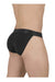 ErgoWear MAX XX Bikini Briefs Elastic Stretchy Low - Rise Brief Black 1618 - SexyMenUnderwear.com