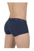 ErgoWear MAX XX Boxer Trunks Stretch Short Length Boxer in Dark Blue 1635 - SexyMenUnderwear.com