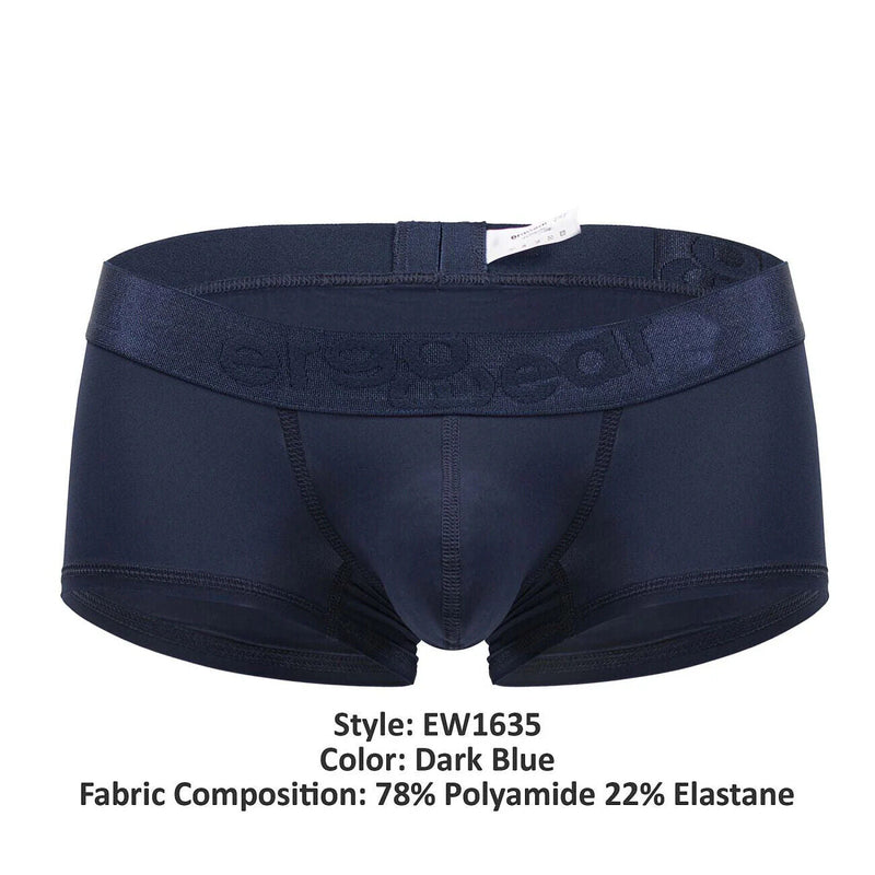 ErgoWear MAX XX Boxer Trunks Stretch Short Length Boxer in Dark Blue 16356