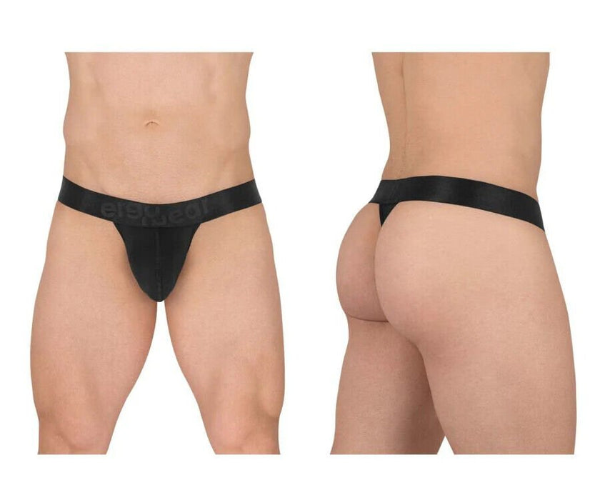 ErgoWear MAX XX G - String Elastic Stretchy Waistband Black Low - Rise Thong 1617 - SexyMenUnderwear.com