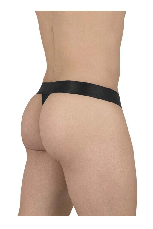 ErgoWear MAX XX G - String Elastic Stretchy Waistband Black Low - Rise Thong 16172