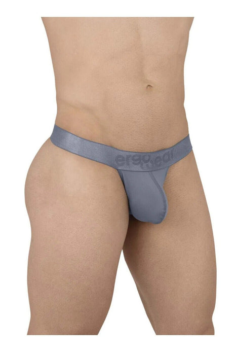 ErgoWear MAX XX G - String Elastic Stretchy Waistband Thong in Blue Fog 1629 - SexyMenUnderwear.com