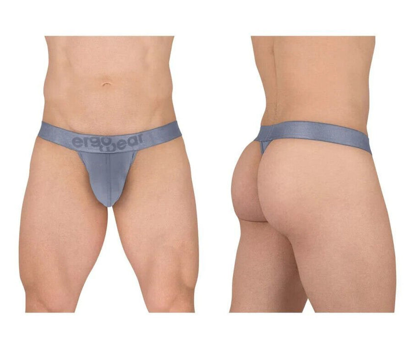 ErgoWear MAX XX G - String Elastic Stretchy Waistband Thong in Blue Fog 1629 - SexyMenUnderwear.com