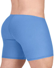 ErgoWear Mid - Cut Boxer Briefs Feel GR8 Long Cotton Boxer in Light Blue 1733 1242