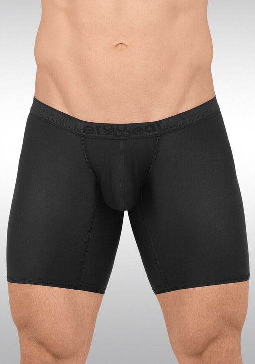 ErgoWear Midcut SLK Long Boxer Hyper - Soft 3Dimensional Pouch in Black 1663 271