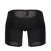 ErgoWear MidCut X4D Long Boxer Briefs 3D Seamed Pouch in Black 1702 - SexyMenUnderwear.com