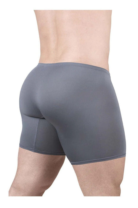 ErgoWear MidCut X4D Long Boxer Briefs 3D Seamed Pouch in Gray 1706 - SexyMenUnderwear.com