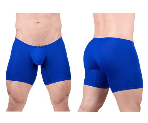 ErgoWear MidCut X4D Long Boxer Briefs 3D Seamed Pouch in Royal Blue 1710 - SexyMenUnderwear.com