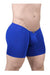 ErgoWear MidCut X4D Long Boxer Briefs 3D Seamed Pouch in Royal Blue 1710 - SexyMenUnderwear.com