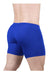 ErgoWear MidCut X4D Long Boxer Briefs 3D Seamed Pouch in Royal Blue 1710 - SexyMenUnderwear.com