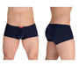 ERGOWEAR Mini Boxer X4D Seamed Pouch Low - Rise Trunks Navy Blue 1601 93 - SexyMenUnderwear.com