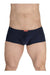 ERGOWEAR Mini Boxer X4D Seamed Pouch Low - Rise Trunks Navy Blue 1601 93 - SexyMenUnderwear.com