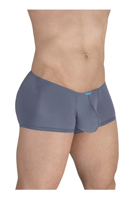 ErgoWear Mini - Boxer X4D Vertical Seamed Pouch Trunks Smoke Blue 1597 93 - SexyMenUnderwear.com