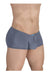 ErgoWear Mini - Boxer X4D Vertical Seamed Pouch Trunks Smoke Blue 1597 93 - SexyMenUnderwear.com