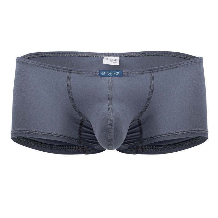 ErgoWear Mini - Boxer X4D Vertical Seamed Pouch Trunks Smoke Blue 1597 93 - SexyMenUnderwear.com