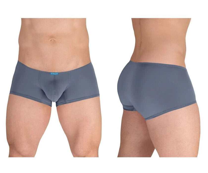 ErgoWear Mini - Boxer X4D Vertical Seamed Pouch Trunks Smoke Blue 1597 93 - SexyMenUnderwear.com