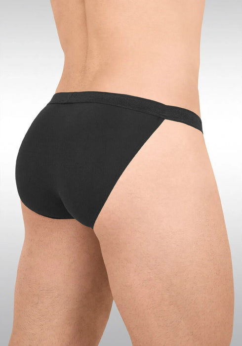 ErgoWear SLK Bikini Briefs Flat Seams 3 - Dimensional Pouch Black 1661 27 - SexyMenUnderwear.com